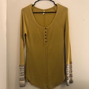 Mustard Free People Top